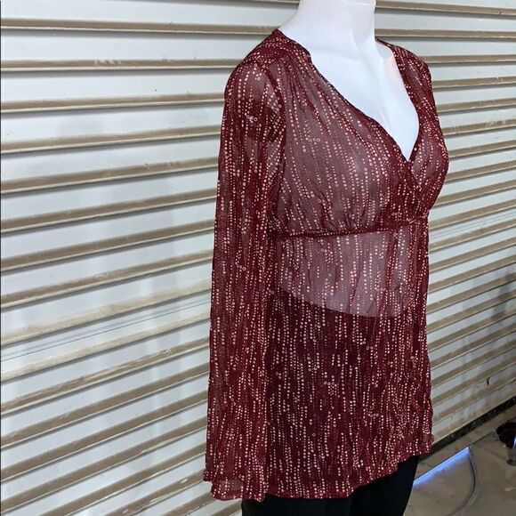 🛍️New York & Co sheer top size medium - Picture 6 of 8